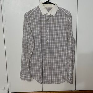 Perry Ellis pattered dress shirt